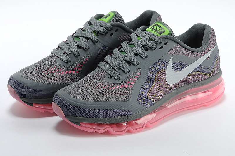 Women Nike Air Max 2014 Shoes Grey Pink