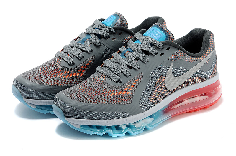 Women Nike Air Max 2014 Shoes Grey White Blue Red