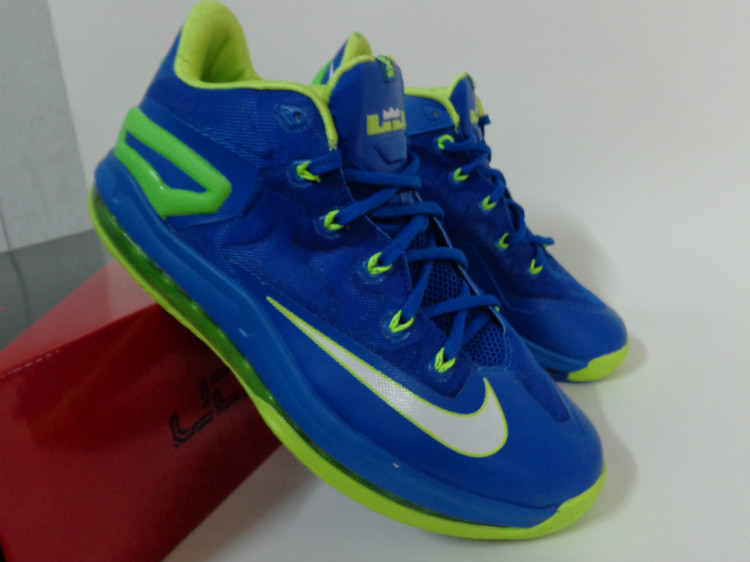 lebron james blue and green shoes