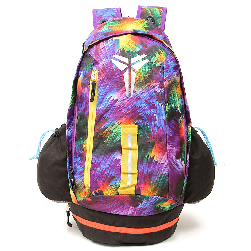 purple and yellow nike backpack