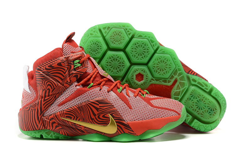 red and green lebrons