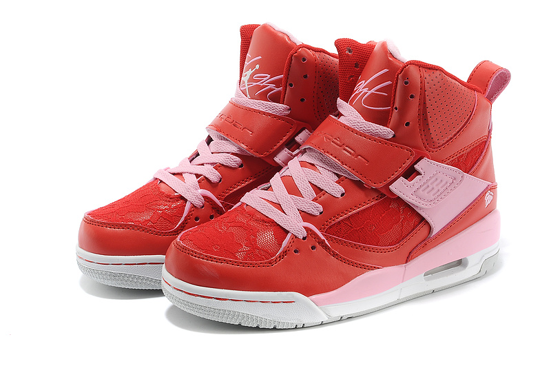 Nike Air Jordan Flight 4.5 Red Pink White Womens Shoes