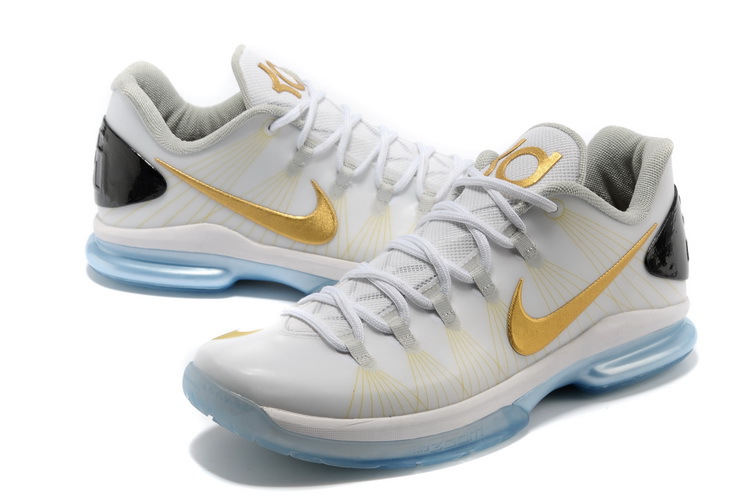 kd shoes white and gold