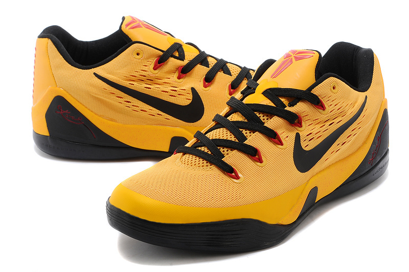 Low Bruce Lee Yellow Black Shoes 