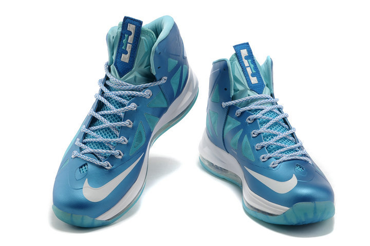 Nike Lebron 10 Shoes Elite Blue White