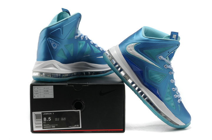 Nike Lebron 10 Shoes Elite Blue White