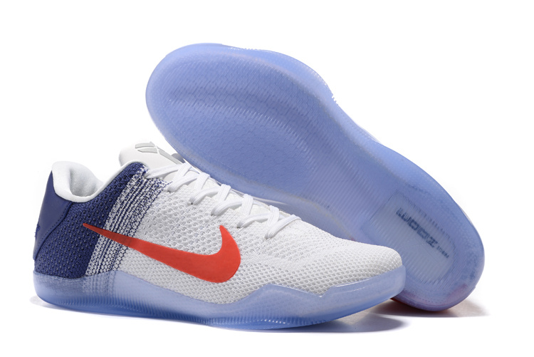 white and blue kobes