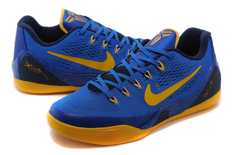 kobe bryant shoes blue and yellow