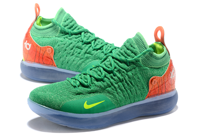 kd shoes green and orange