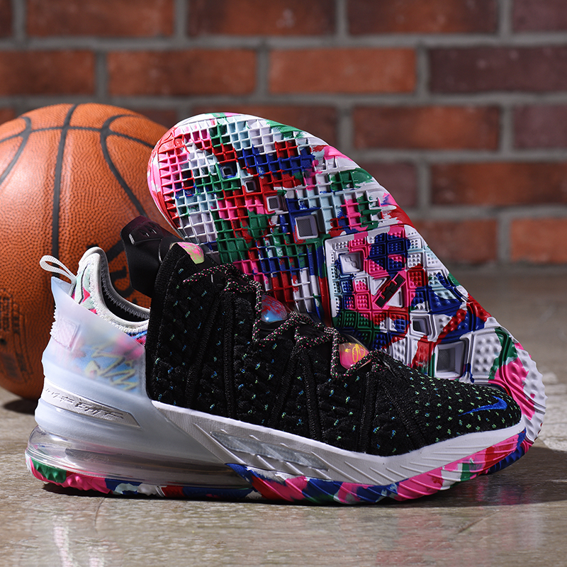 lebron james rainbow shoes