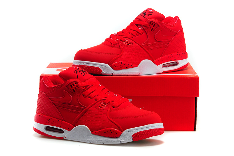 Women Nike Air Flight 89 All Red Shoes 