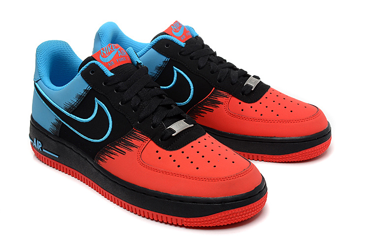 red blue and black nikes
