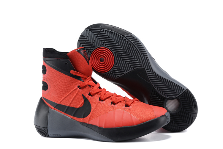nike hyperdunk red and black