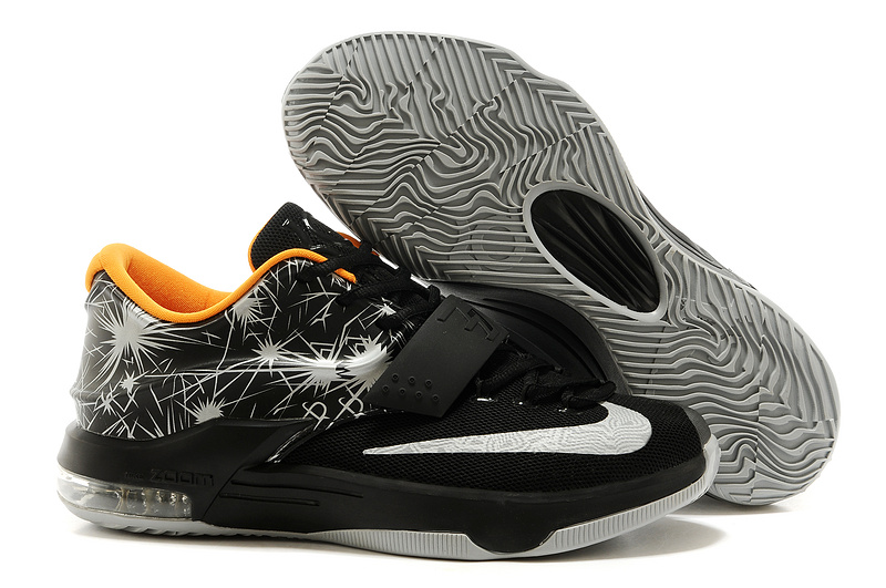 Original Quality Nike Kevin Durant 7 Black White Basketball Shoes