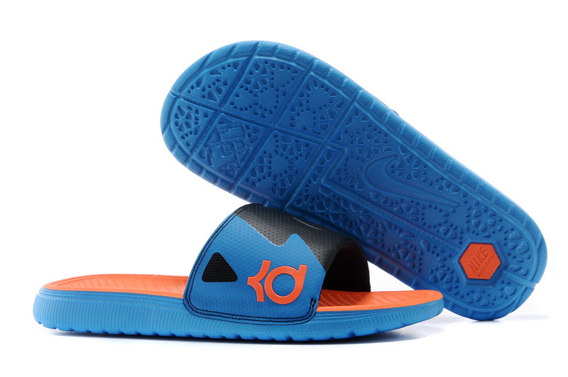 Nike Kevin Durant Hydro Blue Black Orange Sandal