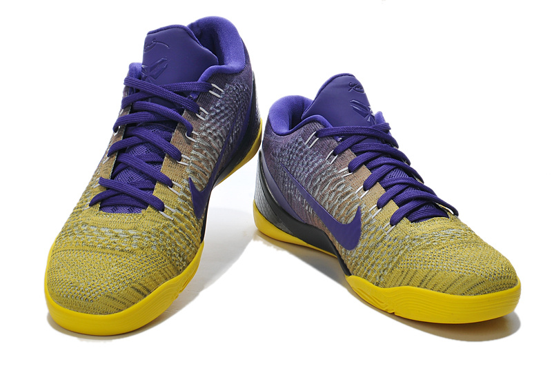 kobe bryant shoes purple yellow