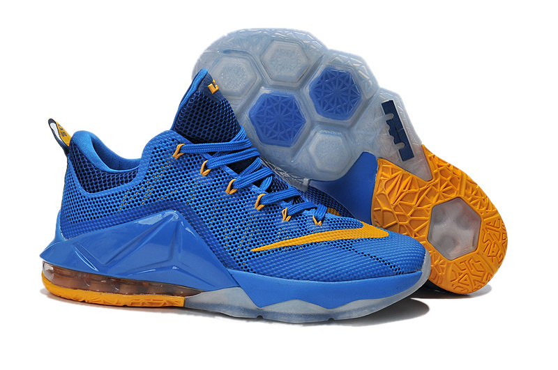 lebron shoes blue and yellow