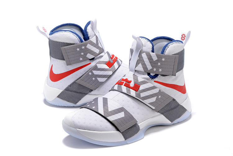 lebron soldier 10 red and white