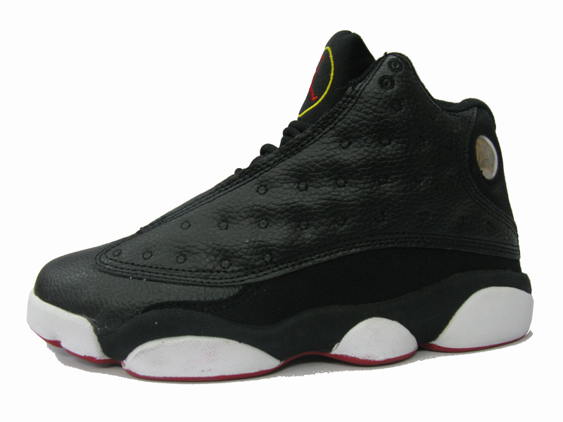 Real Nike Jordan 13 Retro Black Red White Shoes